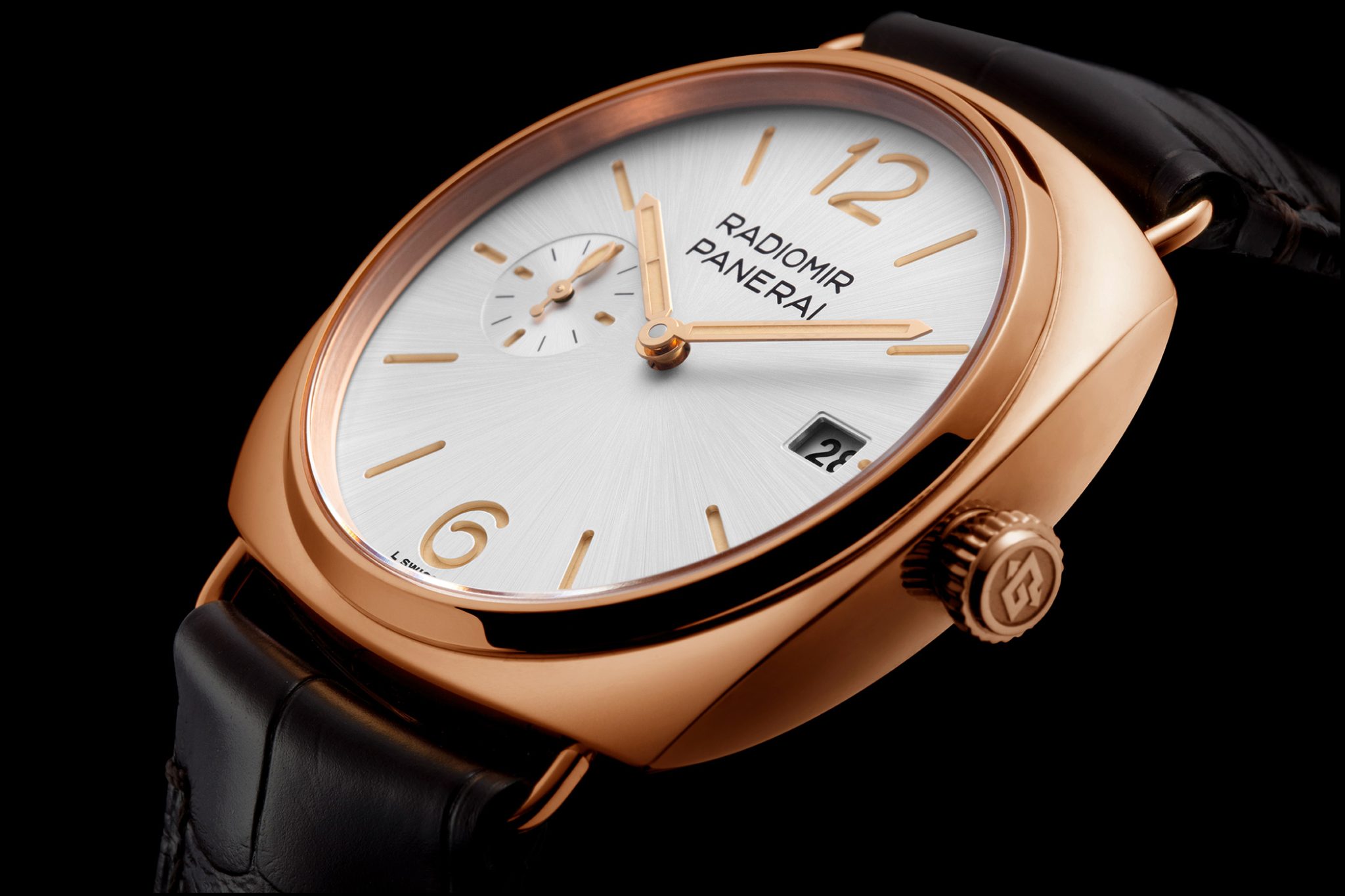Panerai-Radiomir-Quarantana-Goldtech-PAM1026-dial-black-background