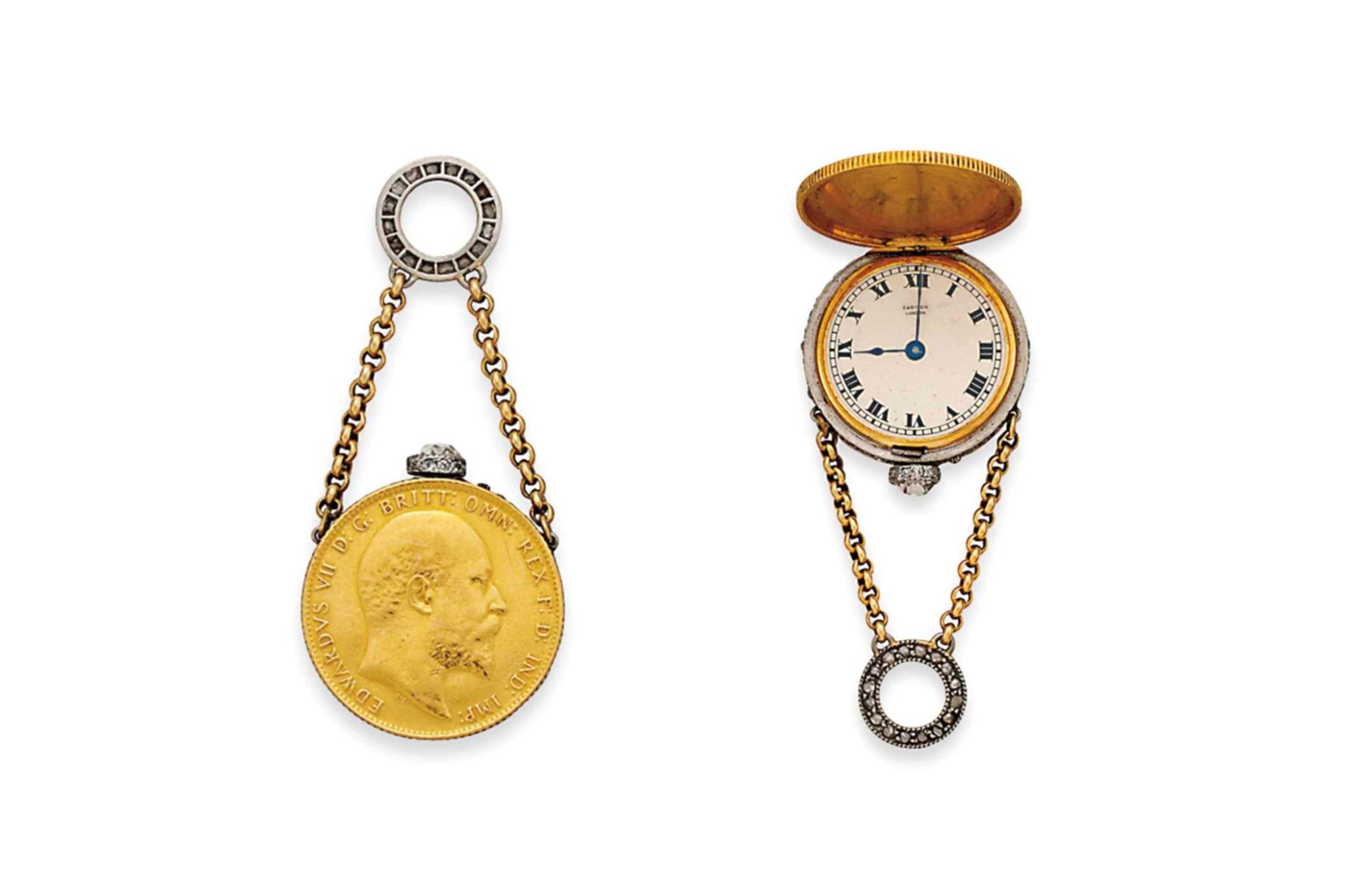 Image-of-Cartier-gold-coin-watch-from-early-1900s