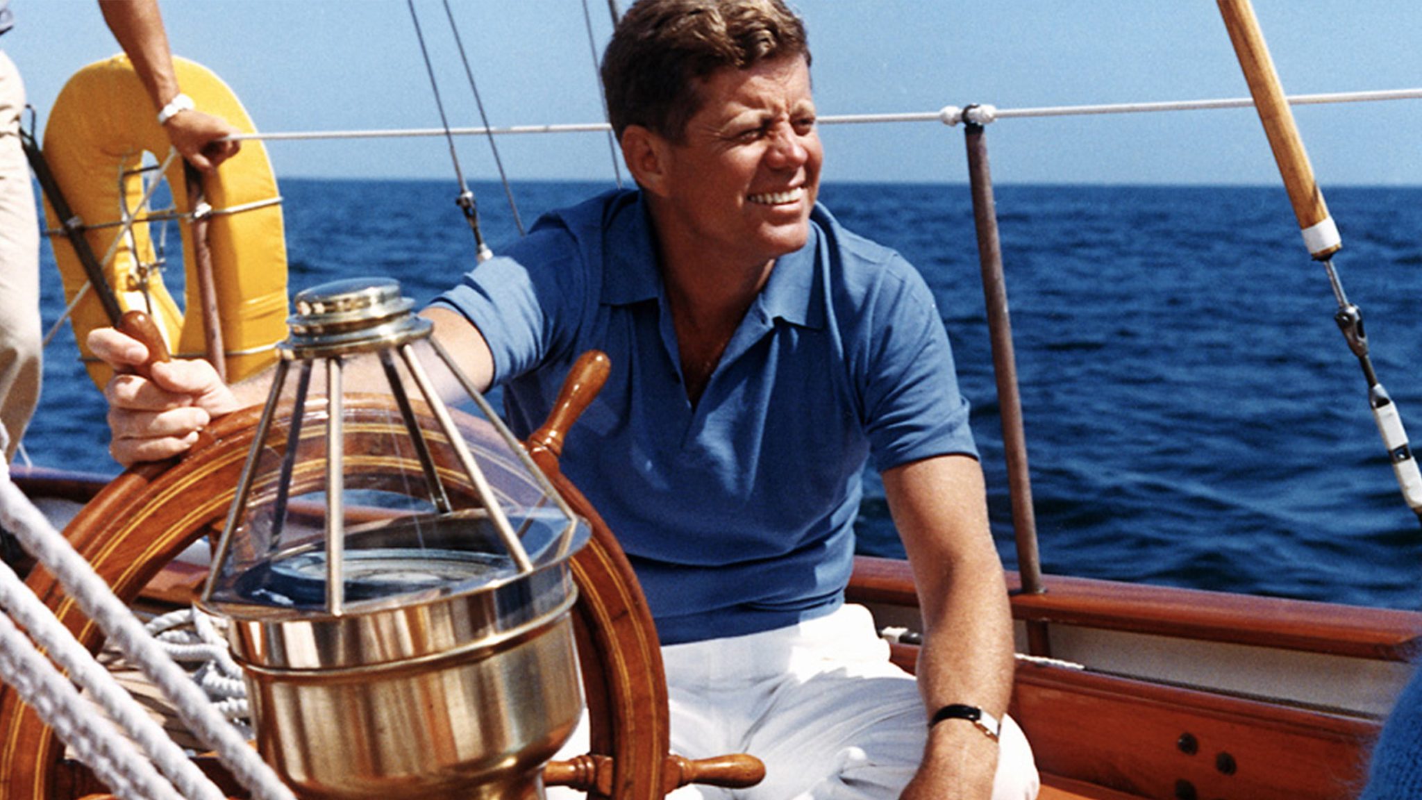 John-F-Kennedy-With-Tank