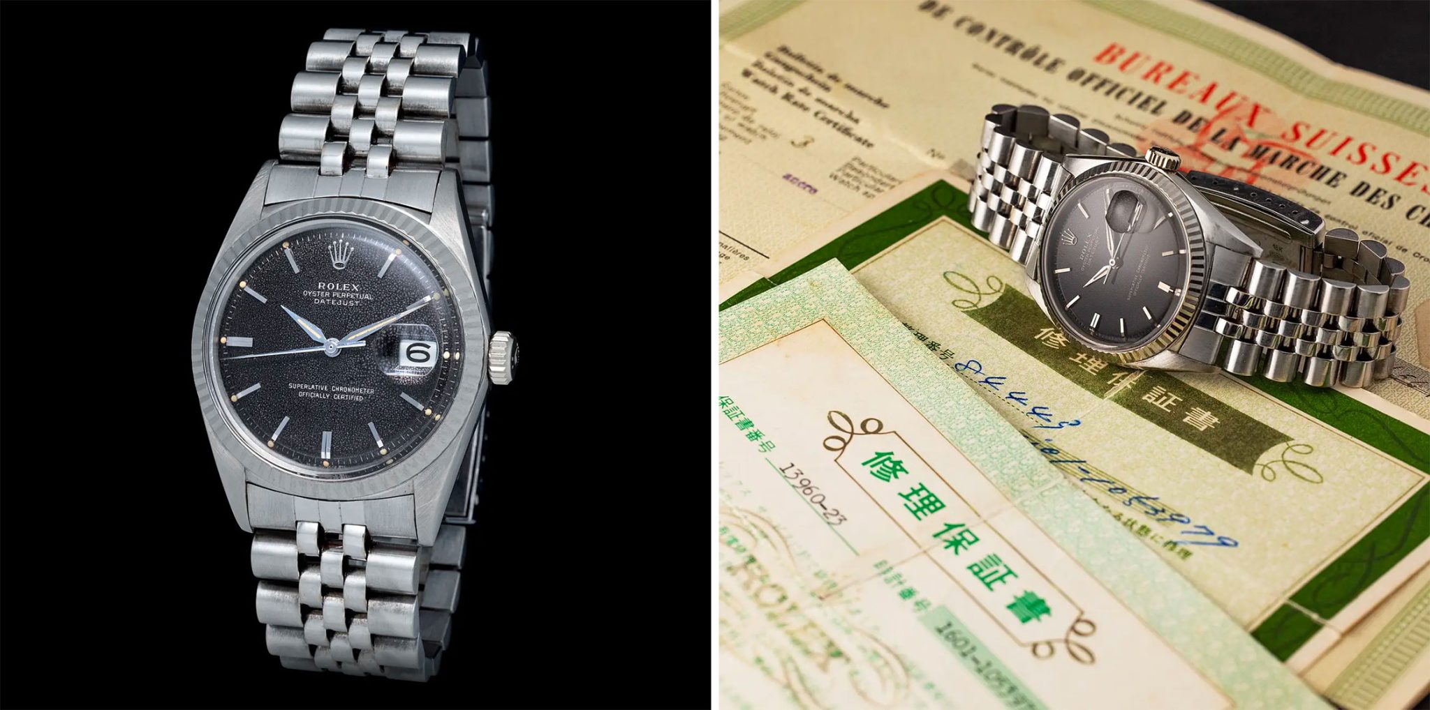Rolex-Datejust-1601-Black-Grene-Dial-MLG-Auction-2023-April-Lot-228