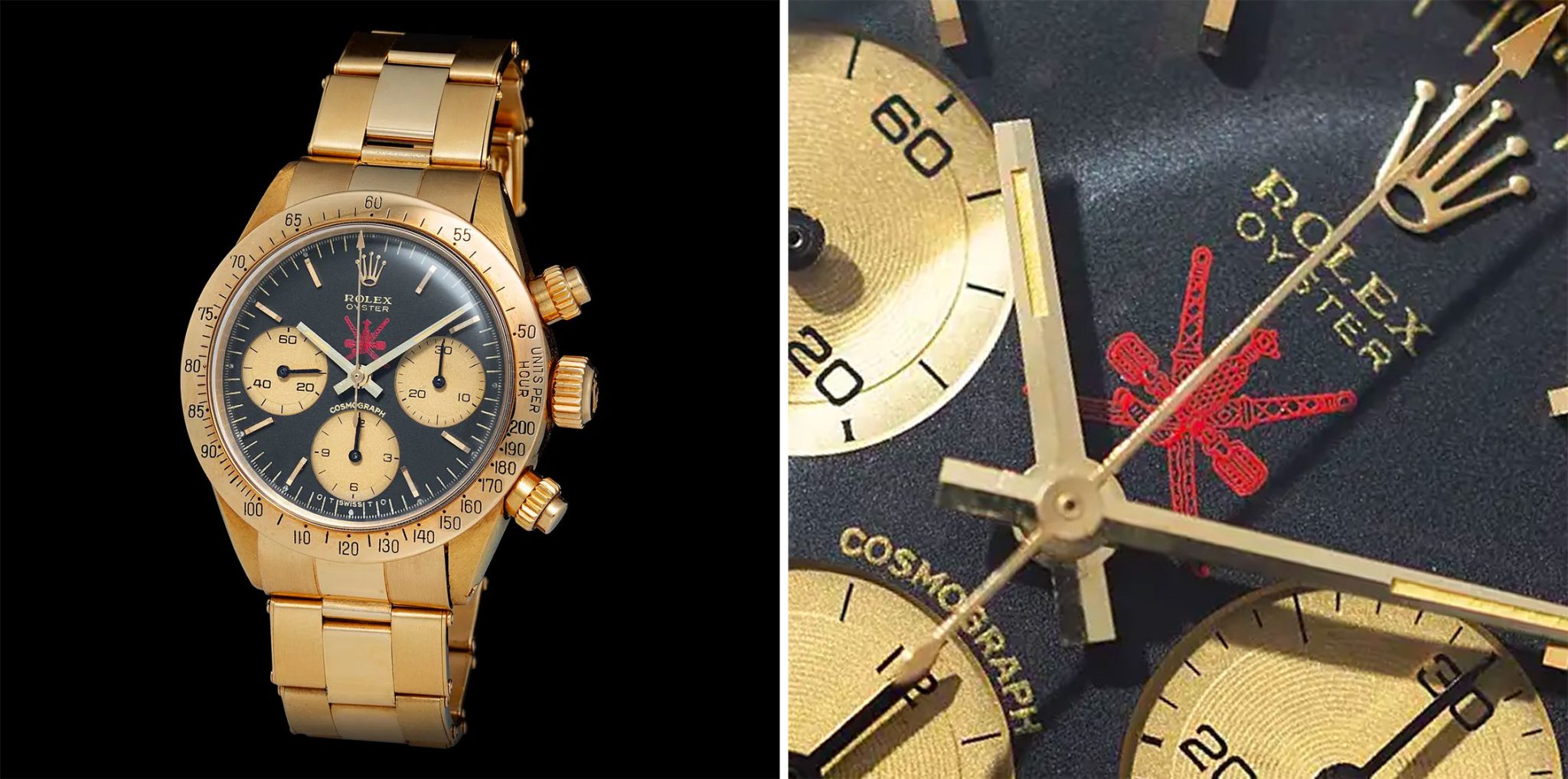 Rolex-Daytona-6265-Yellow-Gold-Red-Khanjar-Logo-Asprey-MLG-Exclusive-Timepieces-Auction-2023-April-Lot-160