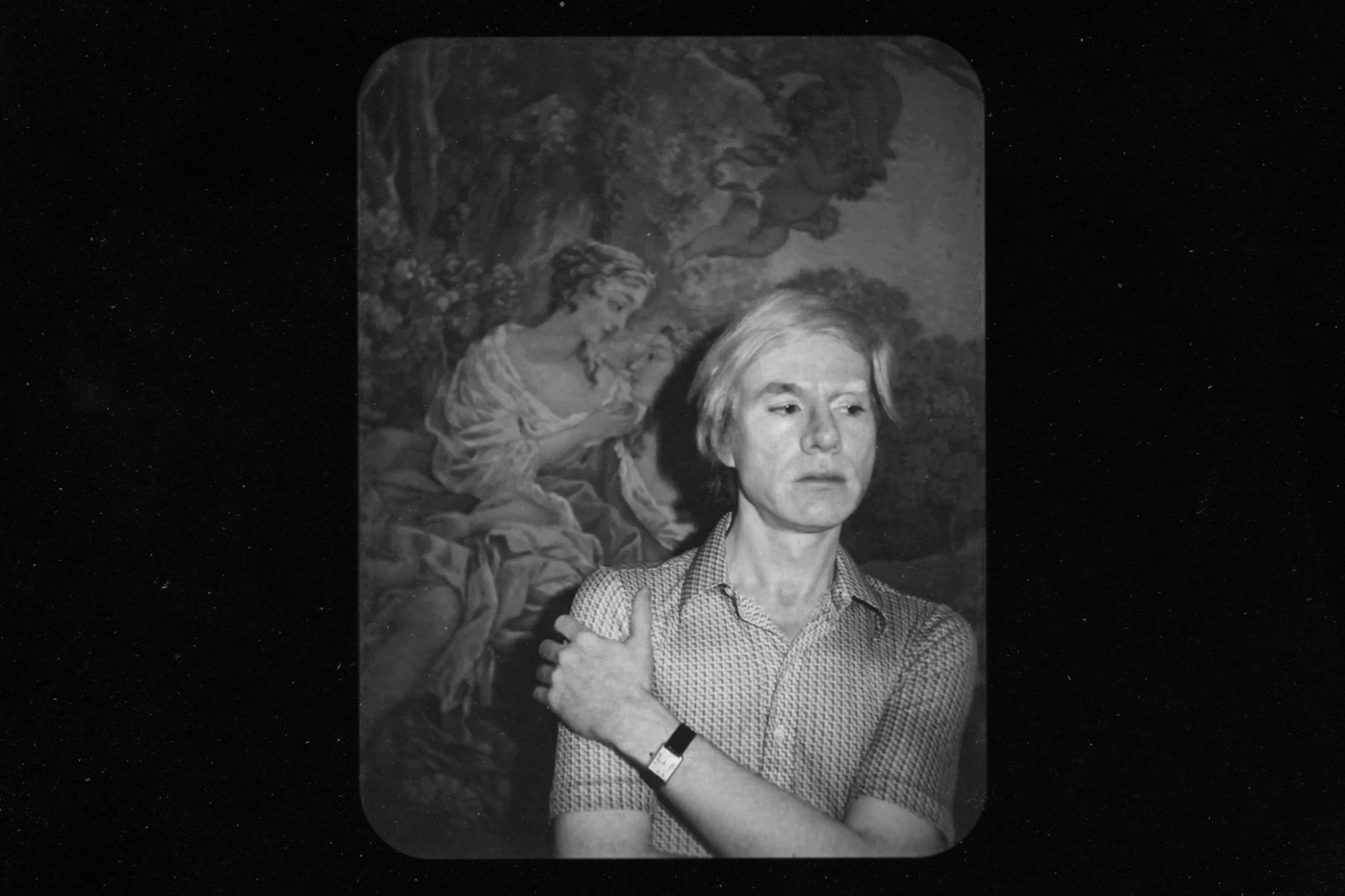 Andy-Warhol-Wearing-His-Cartier-Tank-Model