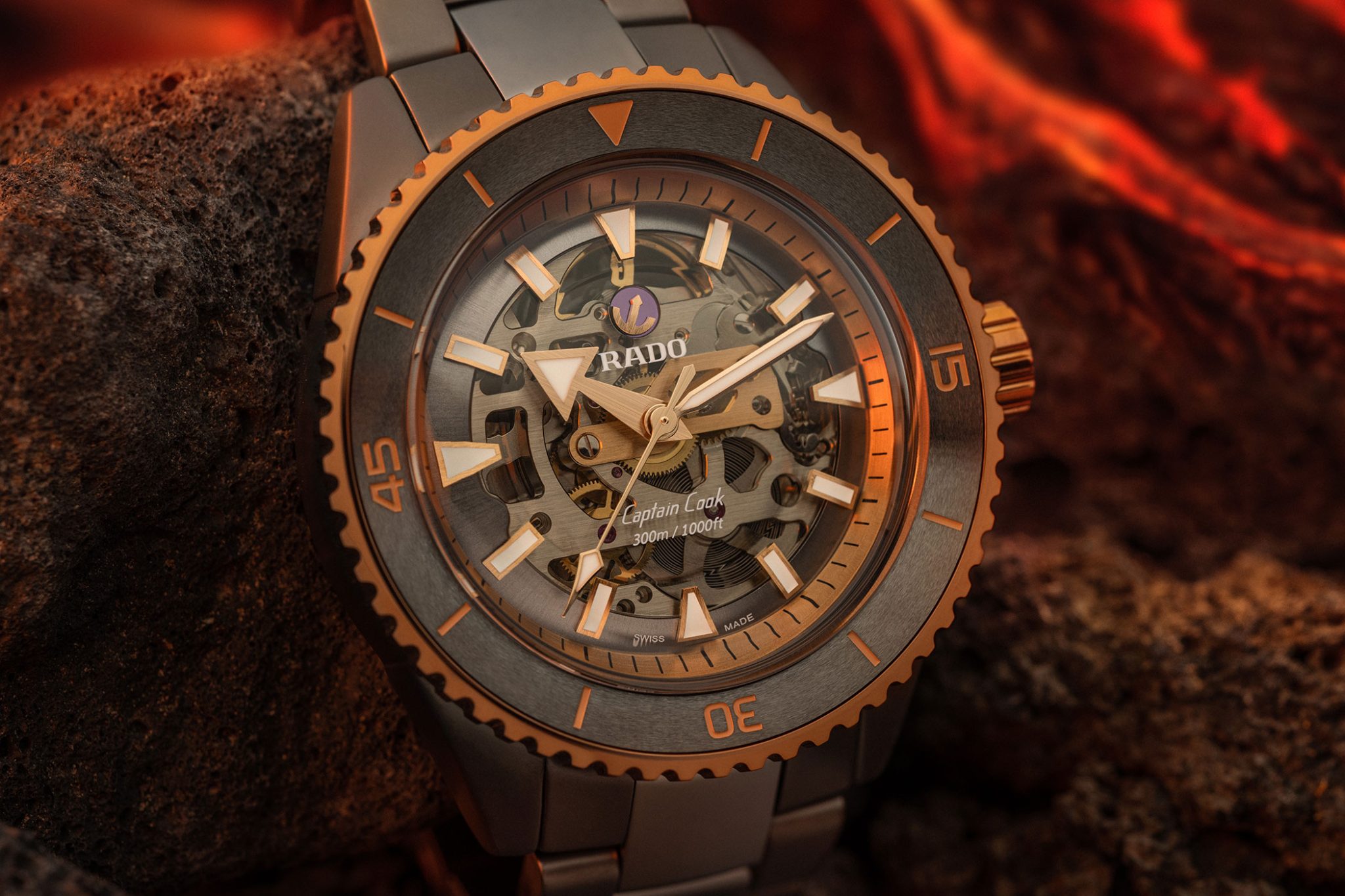 Rado-Captain-Cook-High-Tech-Ceramic-Skeleton-R32148162-Skeletonised-Dial