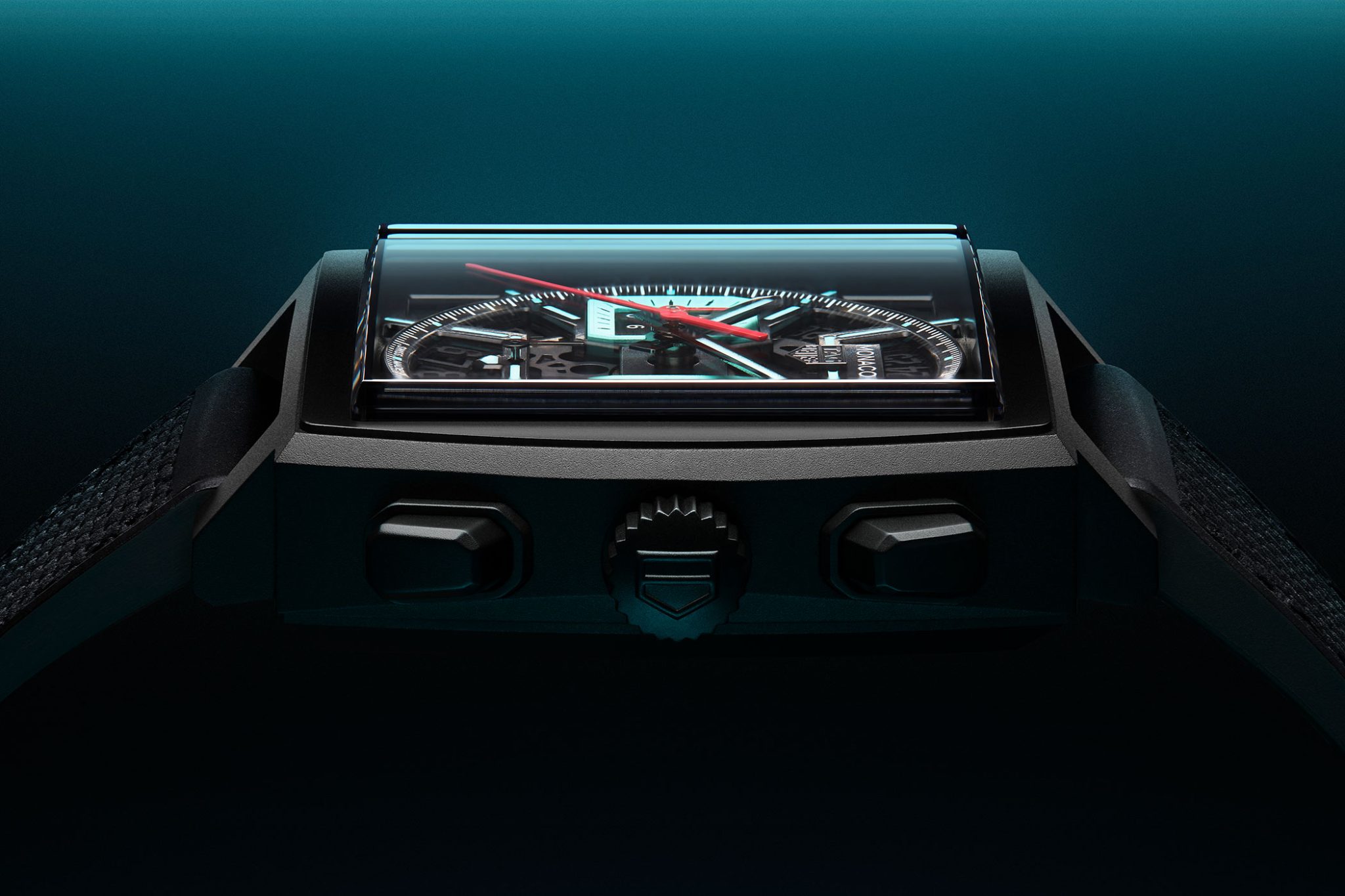 TAG-Heuer-Monaco-Chronograph-Skeleton-CBL2182FT6235-Turquoise-Case