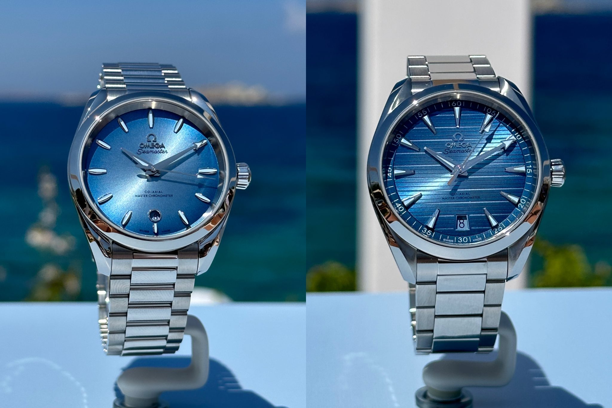 OMEGA-MYKONOS-Summer-Blue-AQUA-TERRA-LIVE-Side-by-side-38mm-41