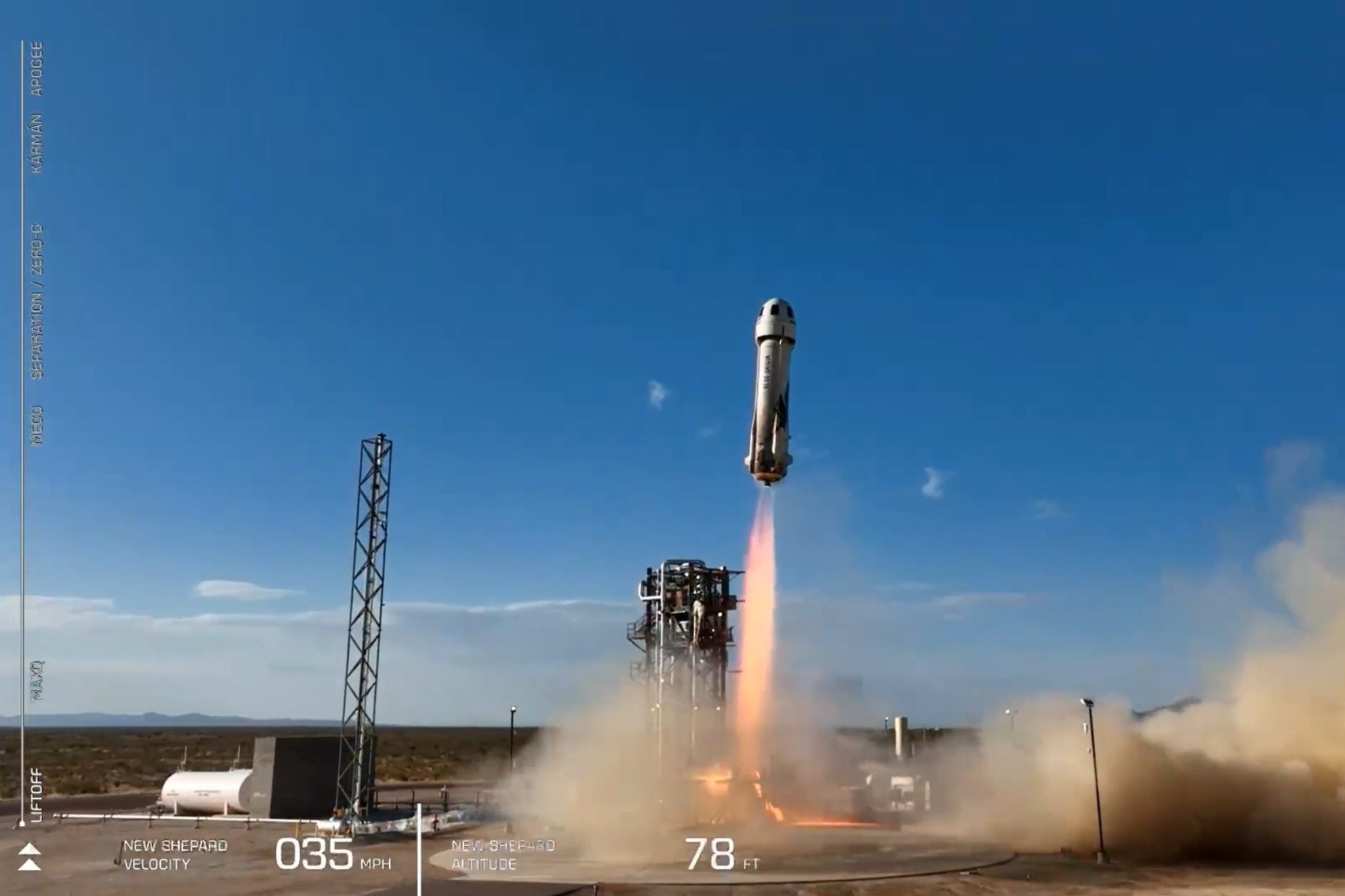 rocket launch new shepard