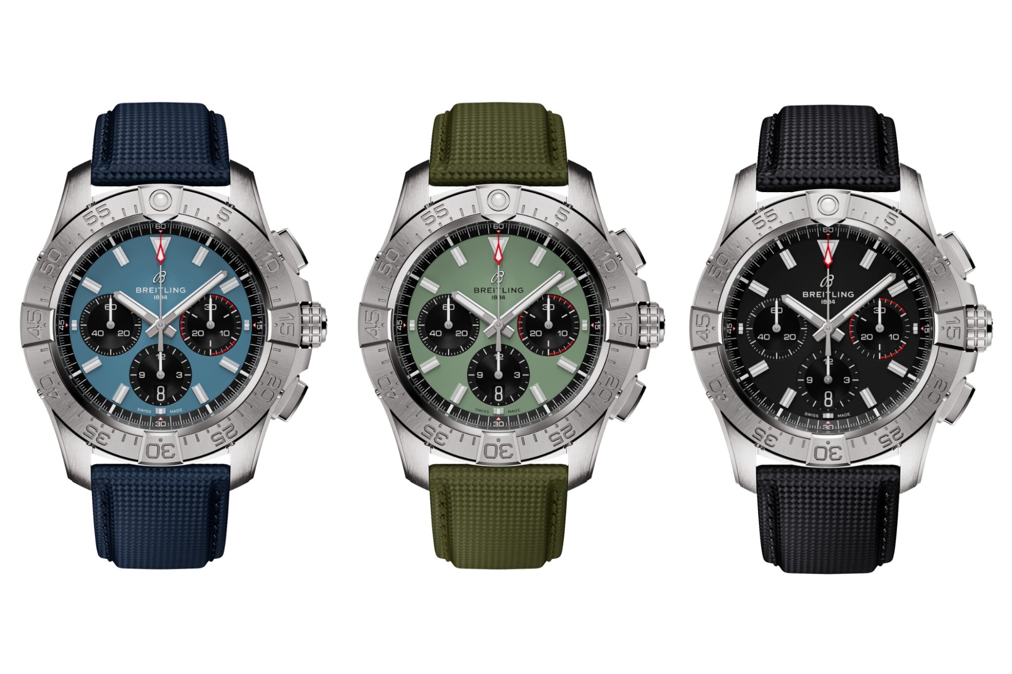 Breitling-Avenger-B01-Chronograph-44-Blue-Green-Black