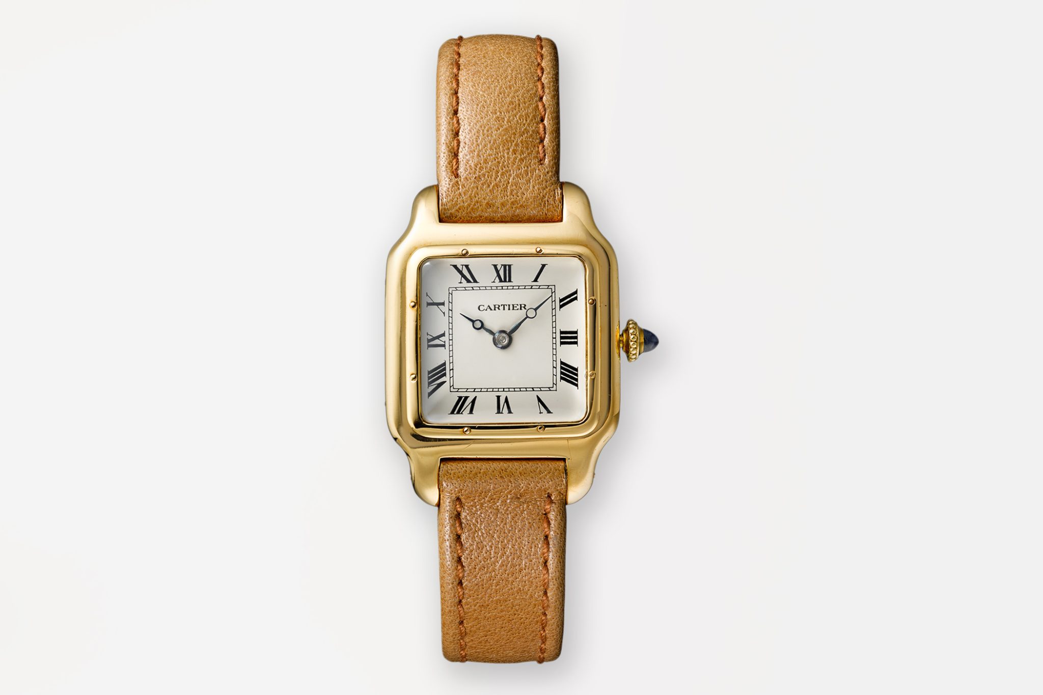 Cartier-Santos-Dumont-With-Brown-Lether-Strap-from-1912-1