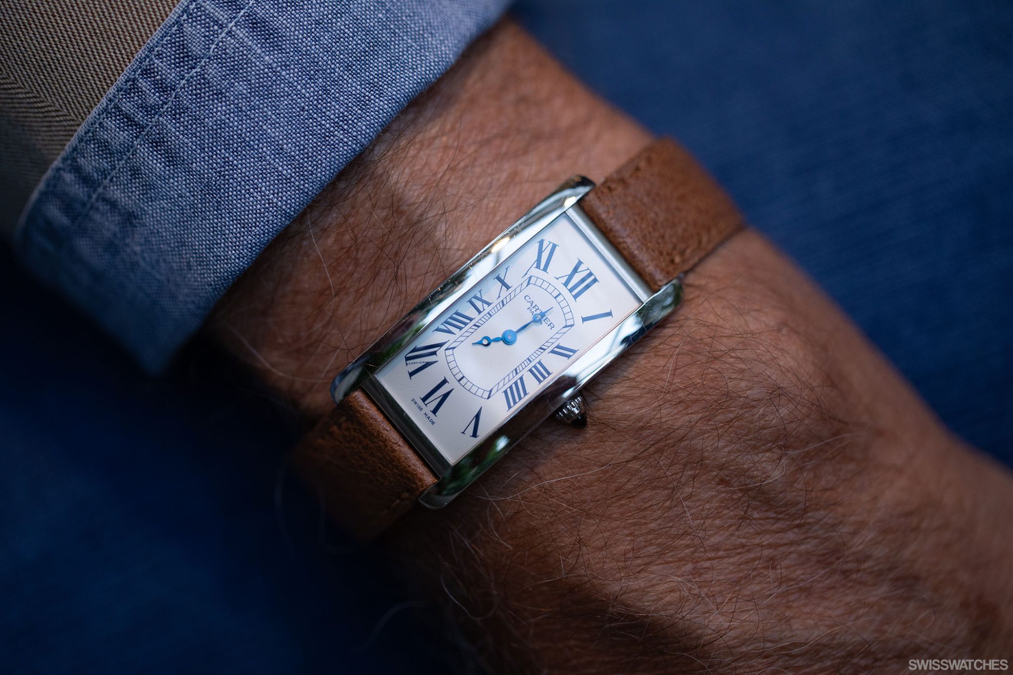 John-Goldberger-Unique-Piece-Cartier-Cintree-in-Platinum-with-blued-Hands-from-2009