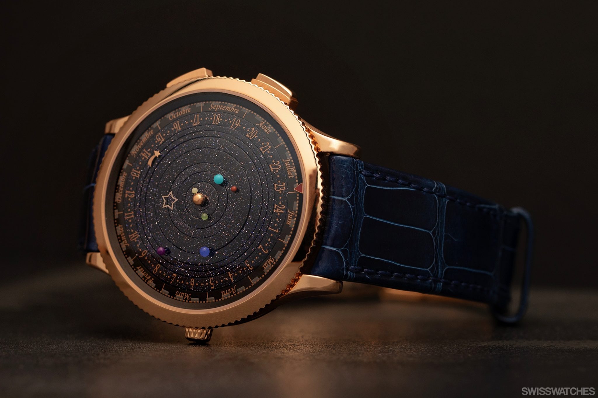 Van-Cleef-Arpels-Midnight-Planetarium-Rosegold-VCARO4J000-Dial
