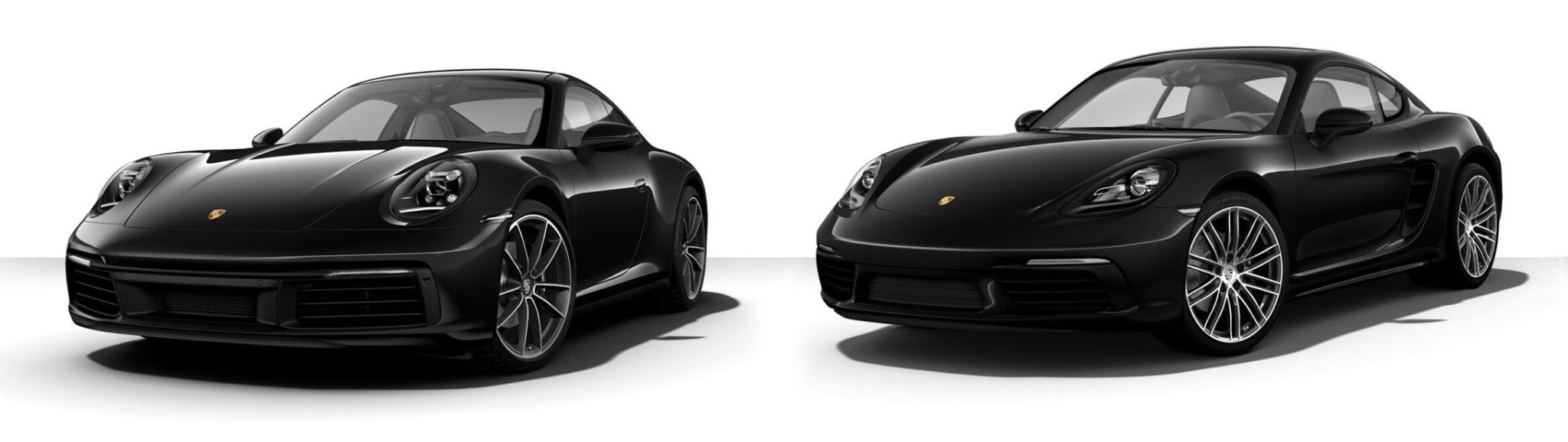comparison-porsche-carrera-911-and-cayman-718-black