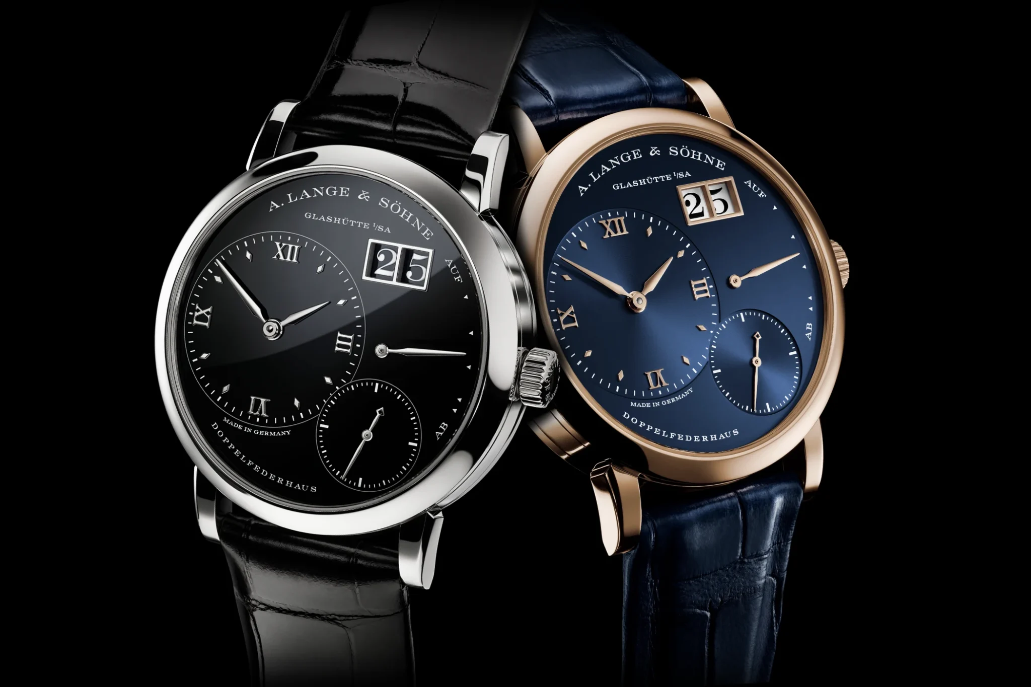 a-lange-and-soehne-lange-1-in-black-and-blue