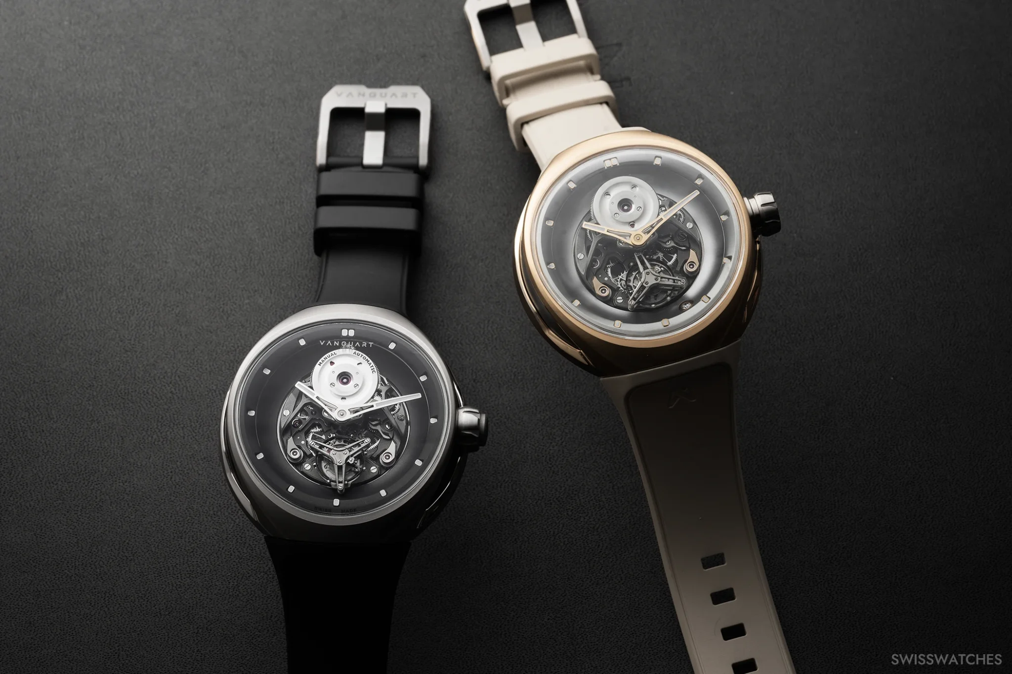 vanguart-orb-titanium-ref-11001-001-and-the-rosegold-version-ref-11001-002-comparison