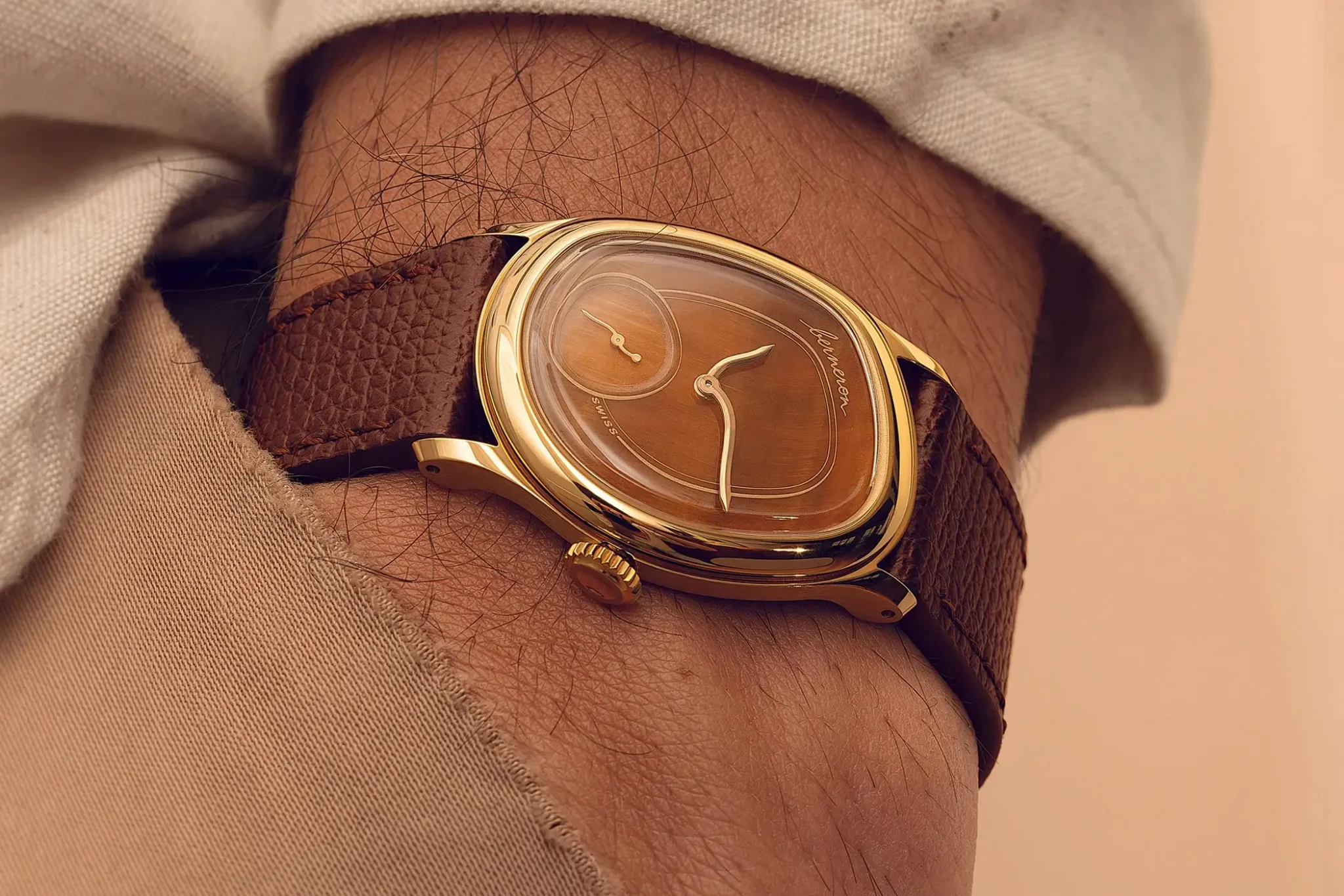 berneron-mirage-tiger-eye-on-the-wrist