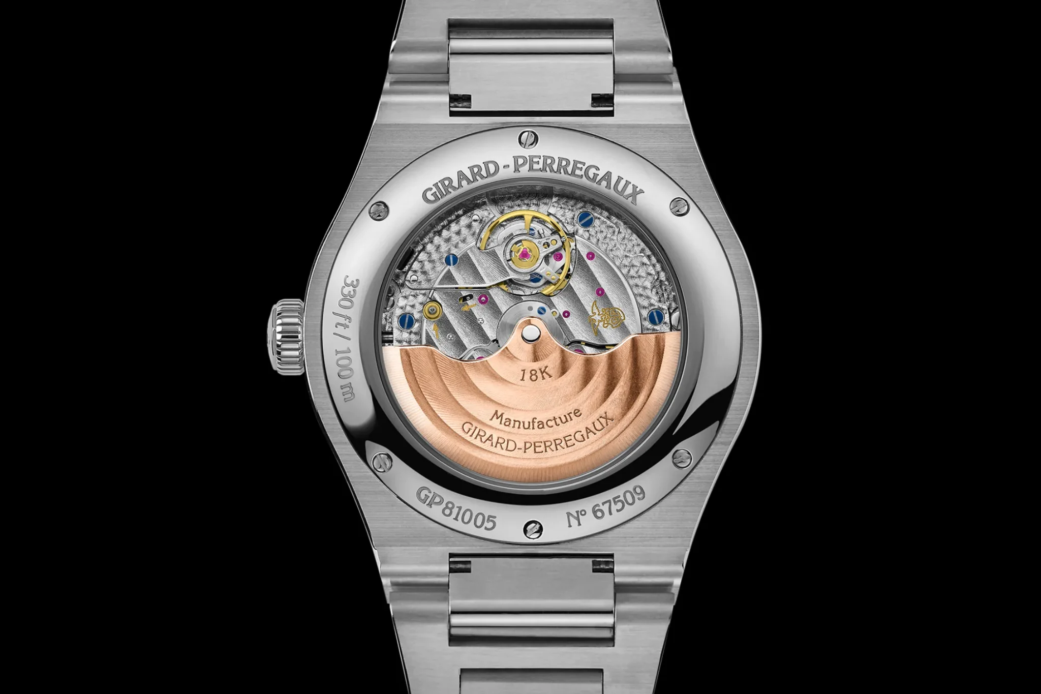 girard-perregaux-laureato-38mm-sage-green-midnight-blue-caseback