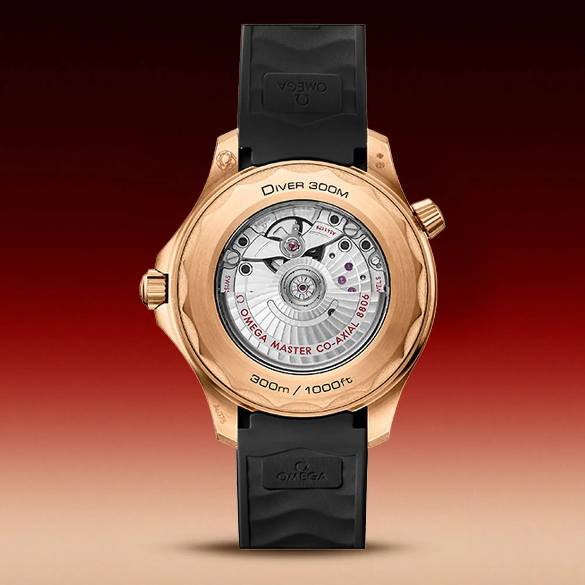 omega-seamaster-diver-300m-bronze-gold-burgundy-movement