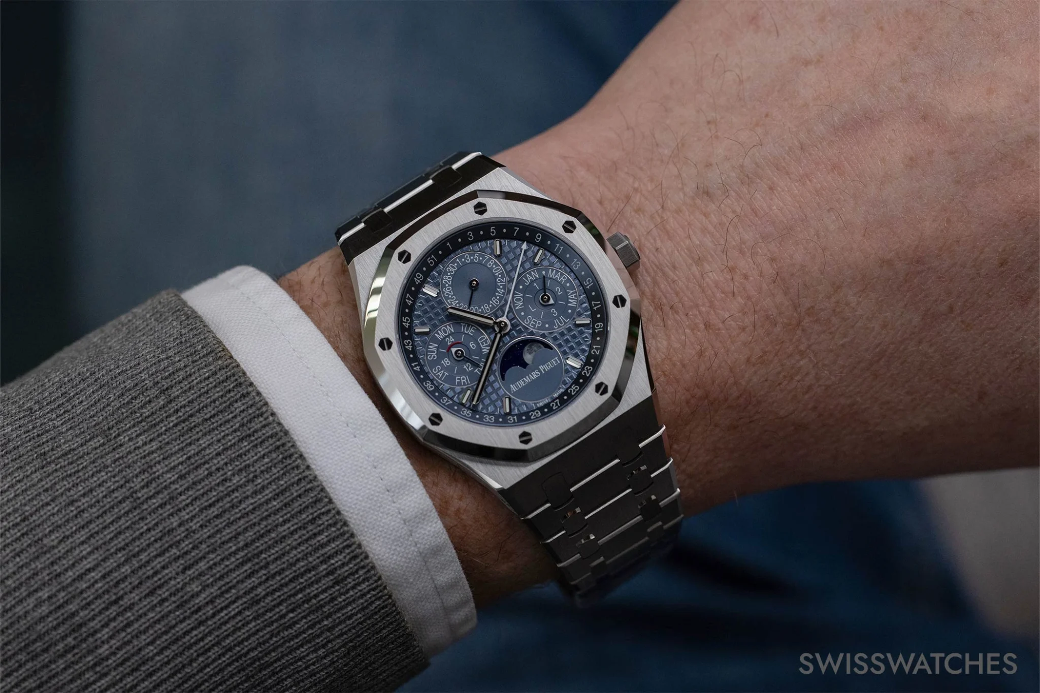 Royal Oak Perpetual Calendar with blue dial