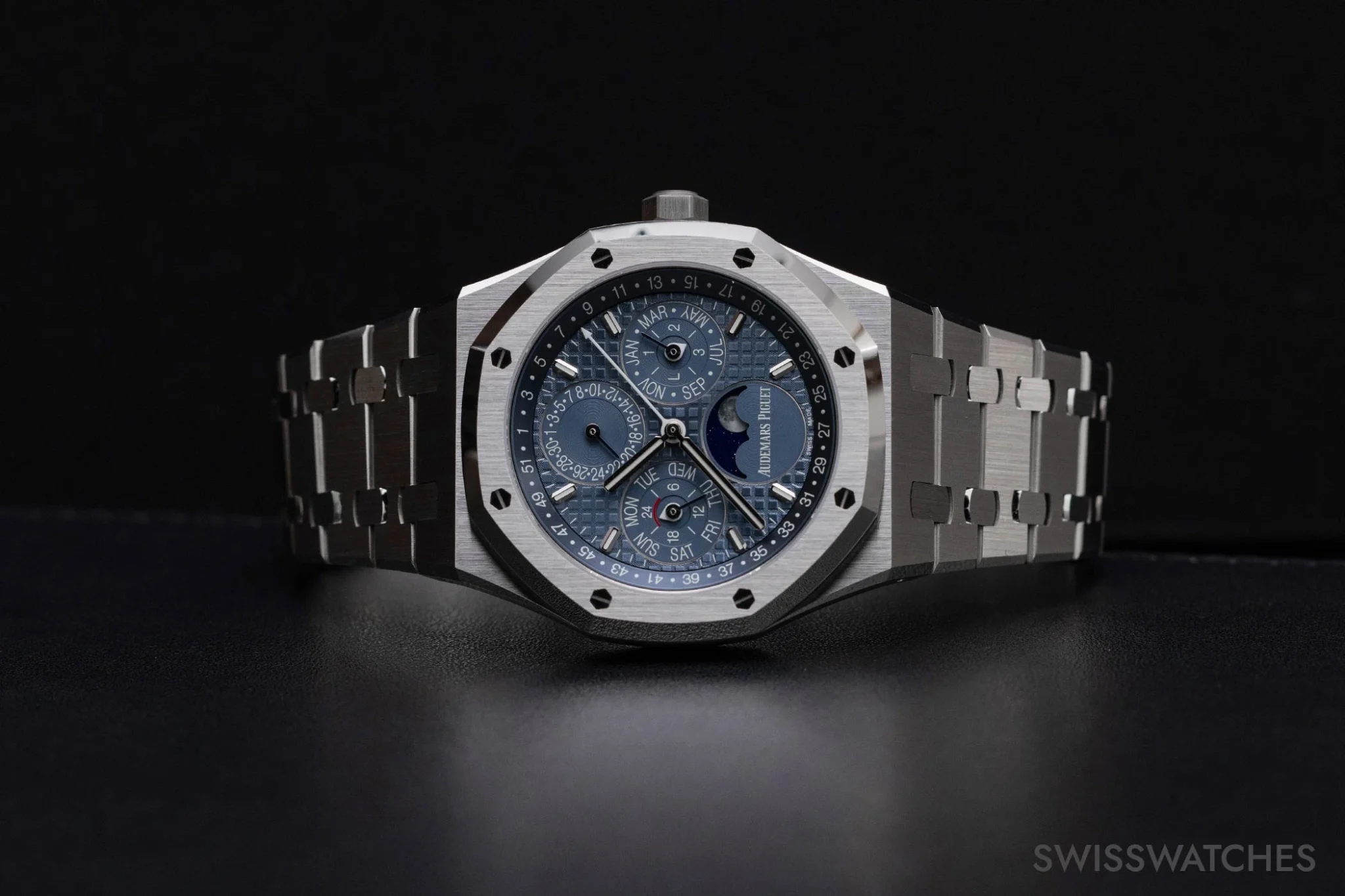 Royal Oak Perpetual Calendar in steel with blue dial