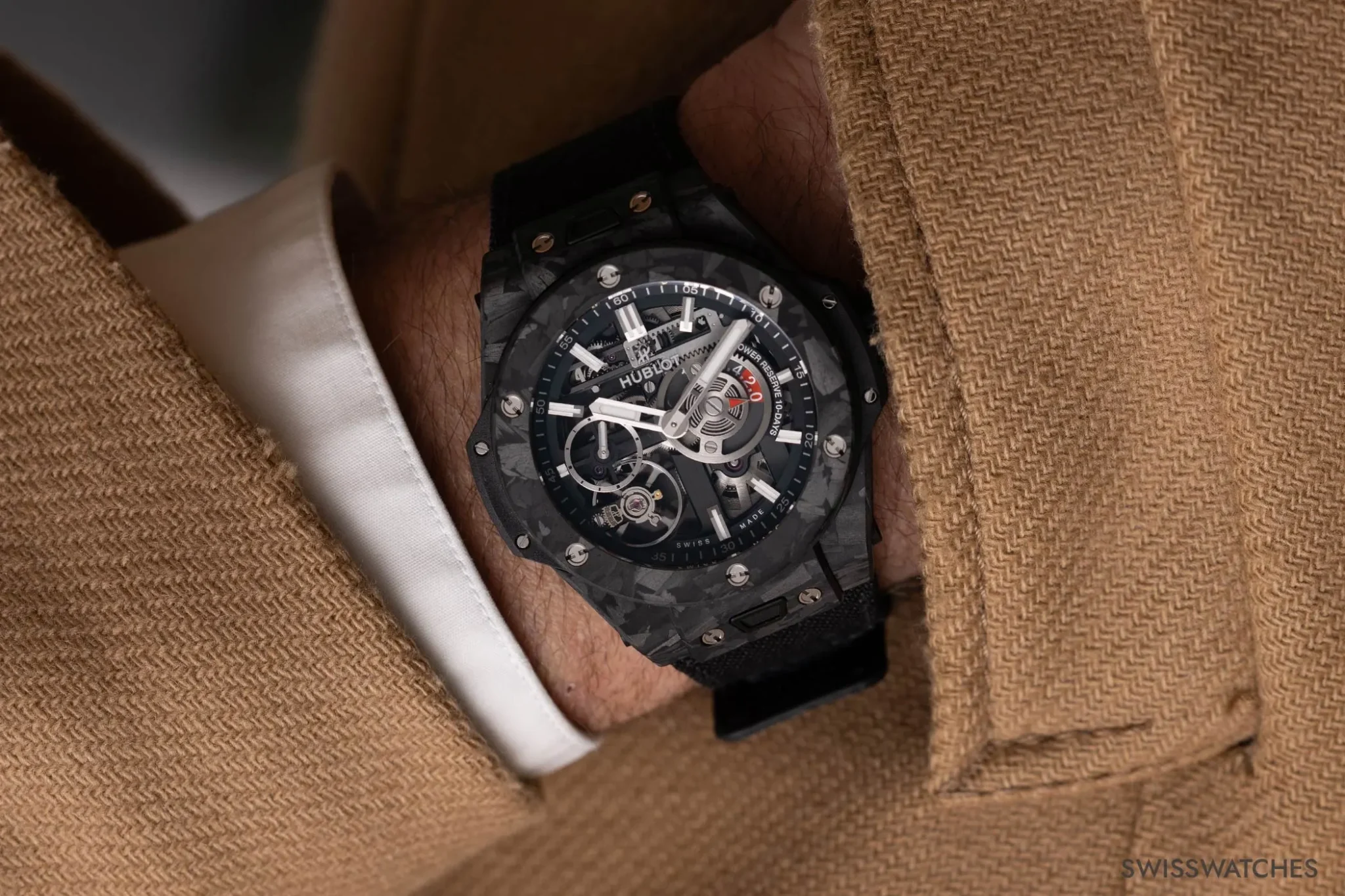 Hublot Big Bang Meca-10 42 mm Frosted Carbon