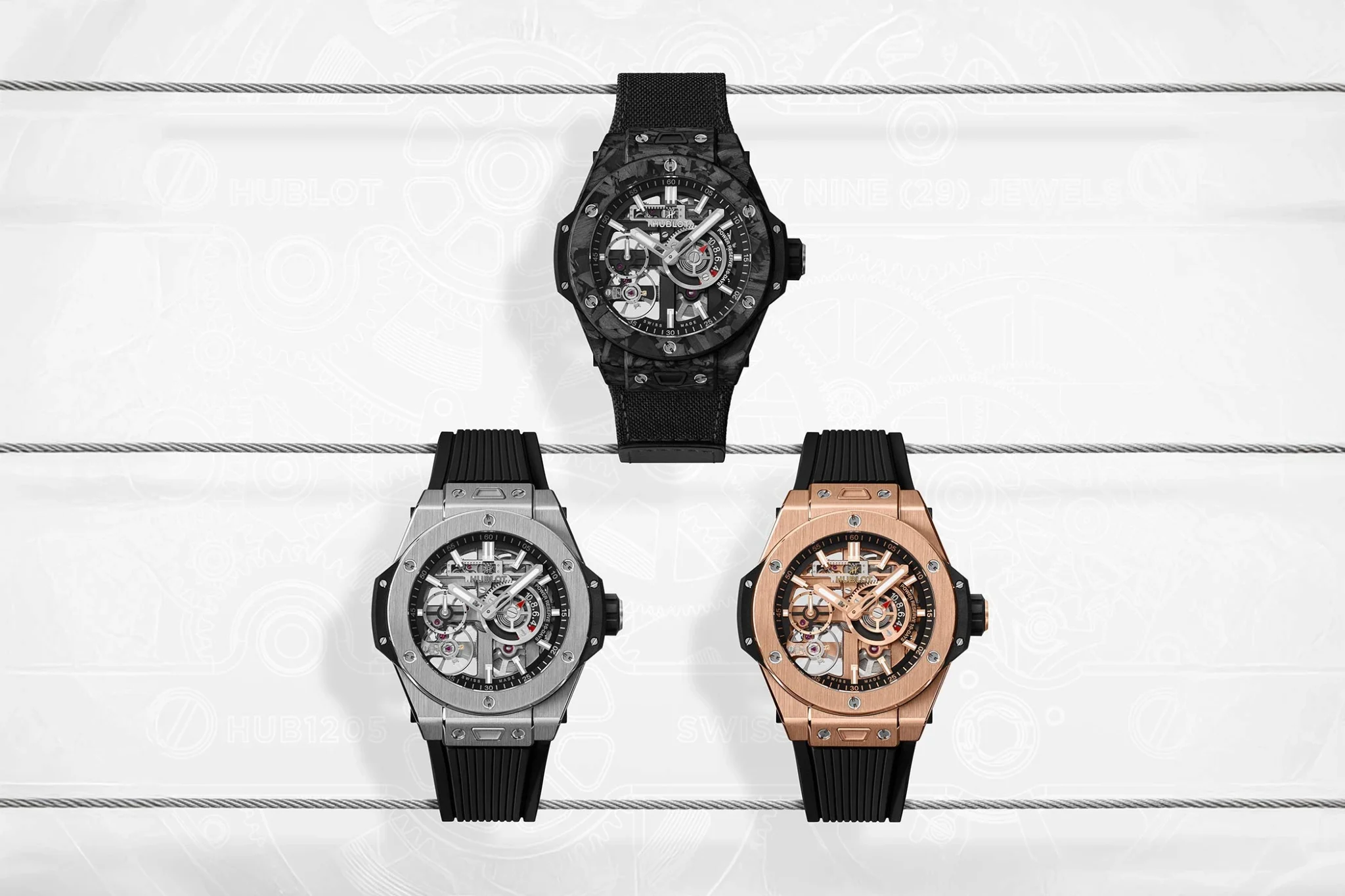 Hublot Big Bang Meca-10 42 mm - Titanium - Frosted Carbon - King Gold