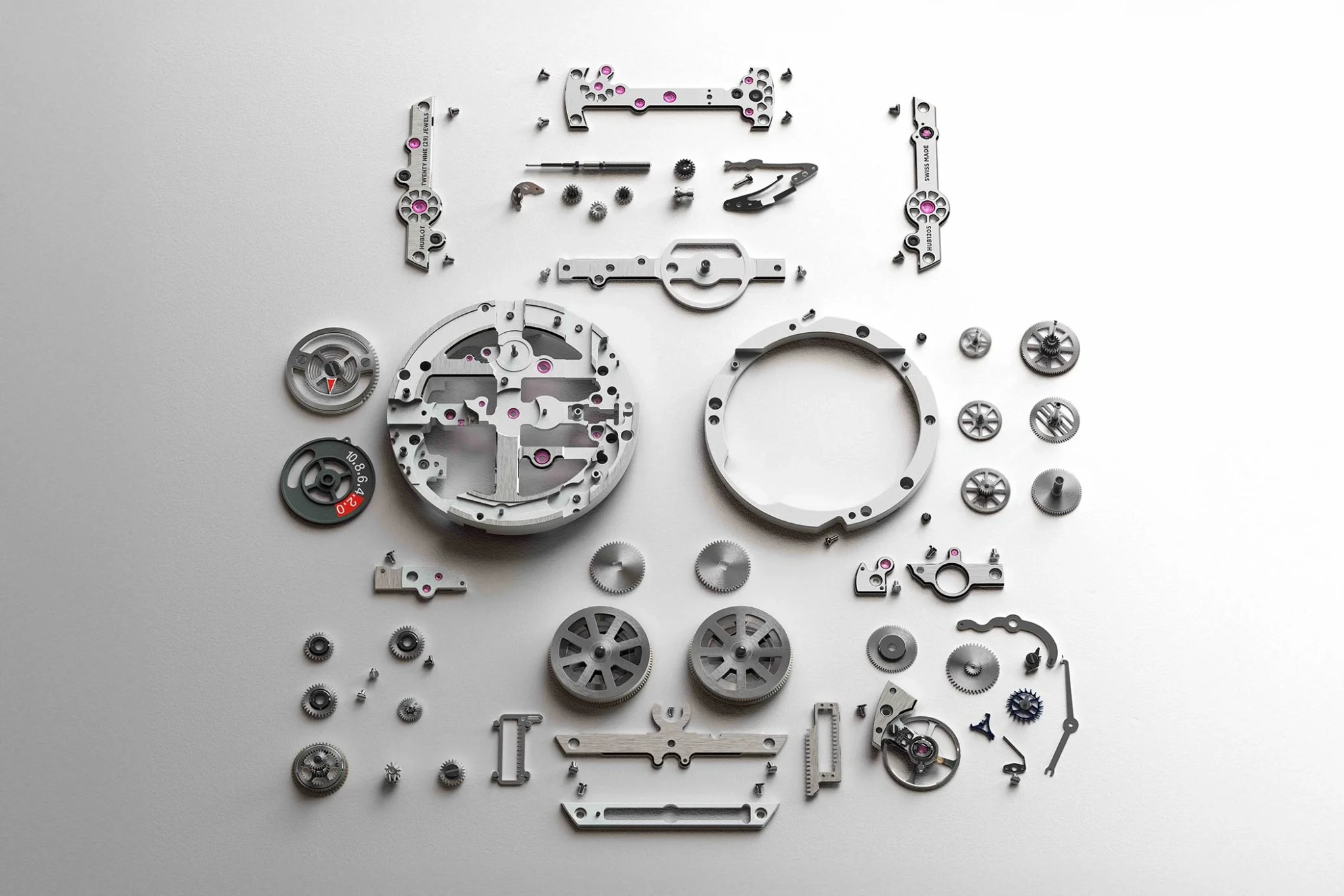 parts of the Hublot Calibre HUB 1205