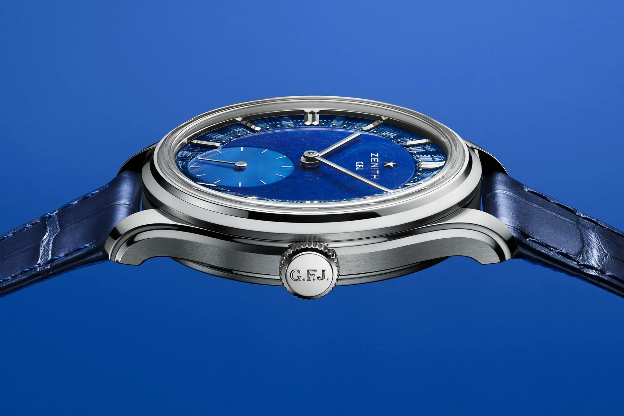 The Zenith GFJ has a platinum case.