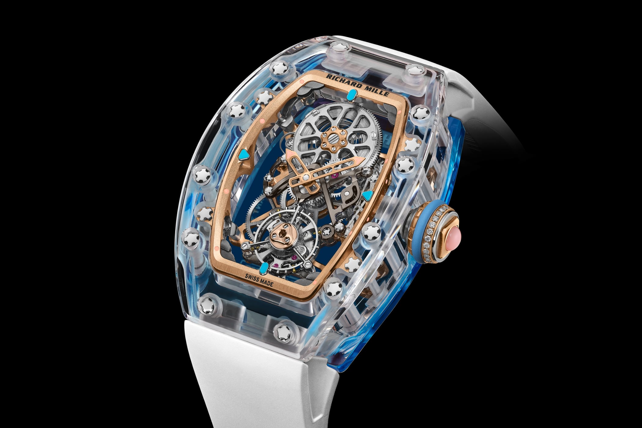 Richard Mille RM 75 01 Flying Tourbillon Sapphire Sculptural Richard Mille RM 75 01 Flying Tourbillon Sapphire Sculptural