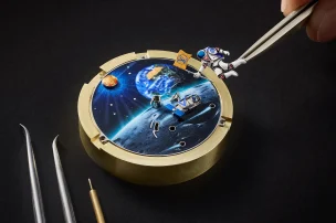 Automats from Louis Vuitton - Assembly of the Tambour Taiko Galactique
