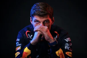 Red Bull driver Max Verstappen wearing Tag Heuer.
