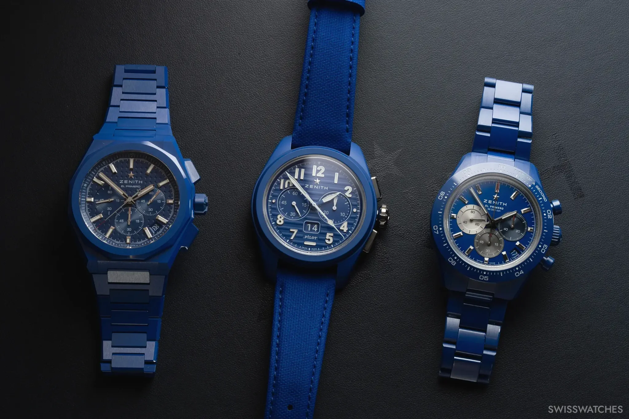 Three Zenith models for the 160th anniversary - Defy Skyline, Pilot Big Date and Chronomaster Sport