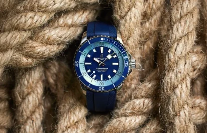 The Breitling Superocean Sylt Limited Edition reference A173759A1C1S1 in a frontal view.
