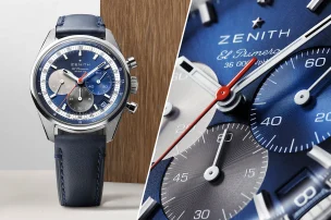The frontal and dial view of the Zenith Chronomaster Original, reference 03.3200.3600/52.C910.