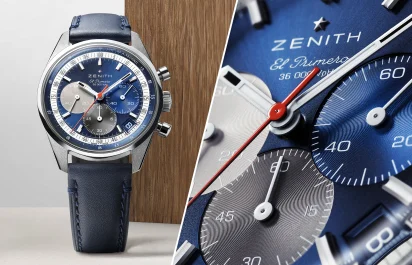 The frontal and dial view of the Zenith Chronomaster Original, reference 03.3200.3600/52.C910.