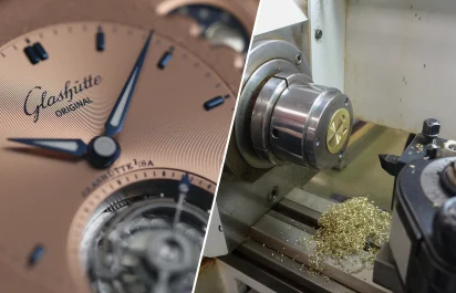 The dial manufacture of Glashütte Original.