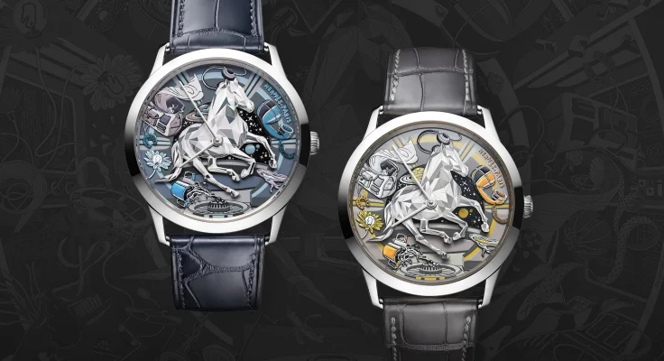The Hermès Slim d’Hermès Faubourg of Dreams Limited Editions (second view).
