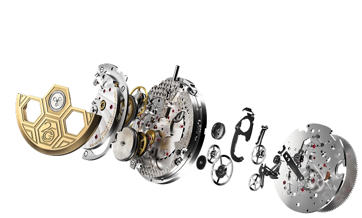 Gerald Charles Manufacture 4.0 calibre movement.
