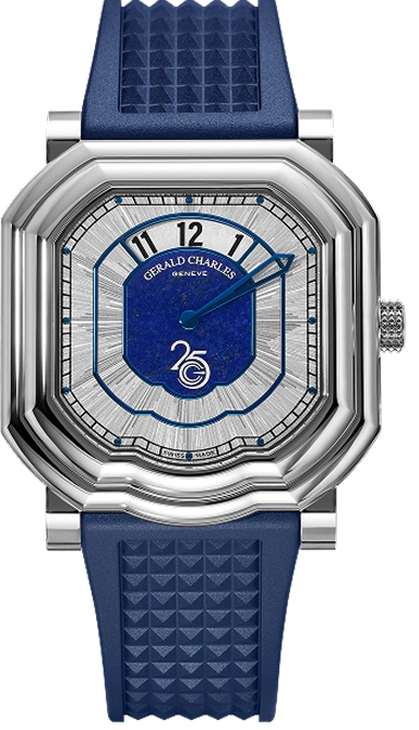 Front view of the Gerald Charles Maestro GC39 25th Anniversary watch.
