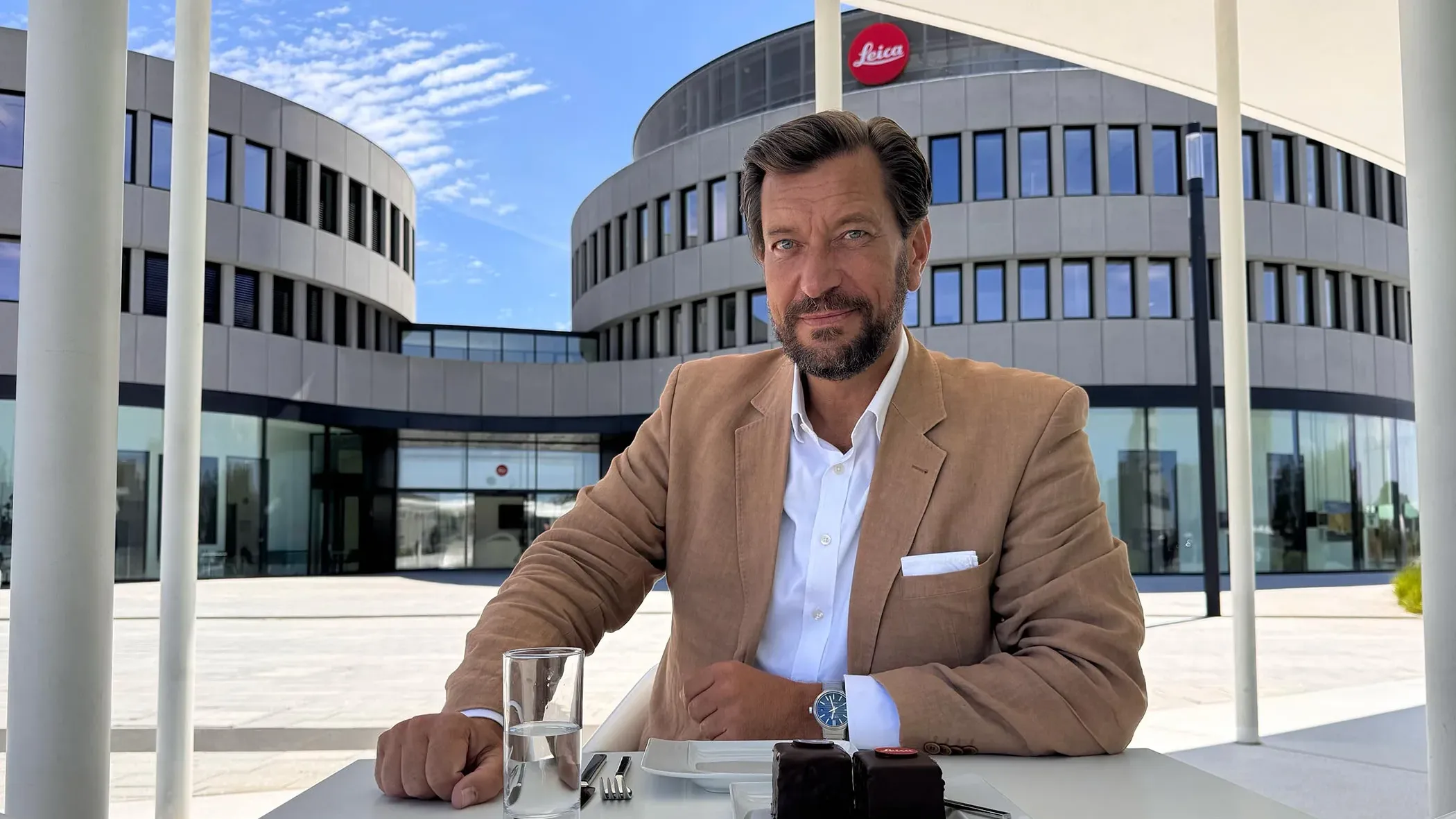 Henrik Ekdahl, Managing Director of Ernst Leitz Werkstätten, during lunch interview.