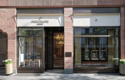 Exterior view of the Patek Philippe boutique in Frankfurt, operated by Wempe