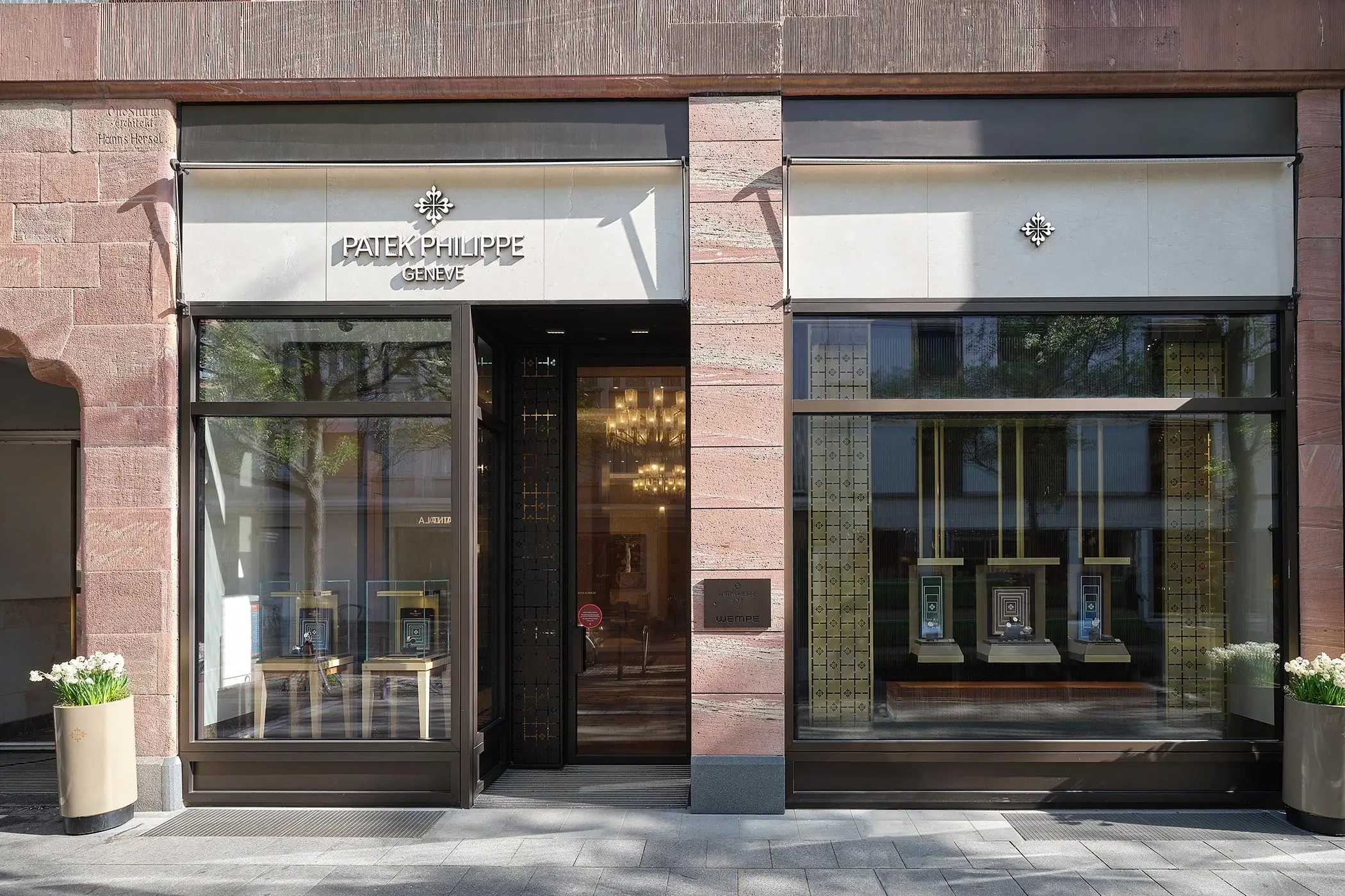 Exterior view of the Patek Philippe boutique in Frankfurt, operated by Wempe