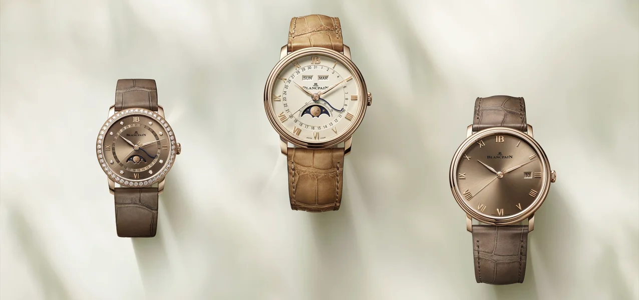 The trio of Blancpain Villeret novelties.