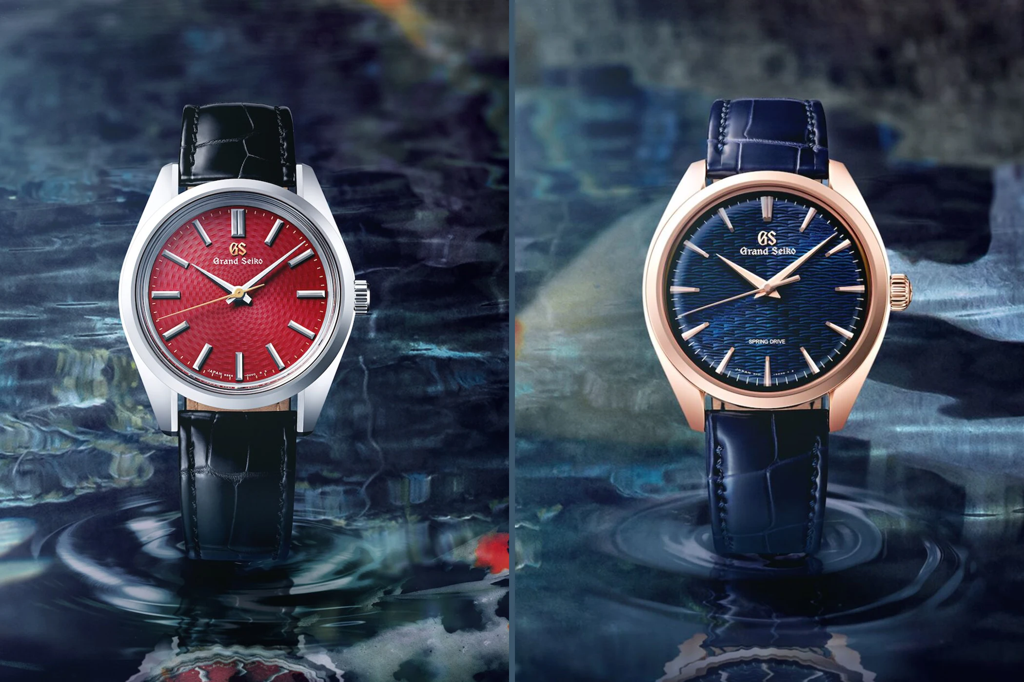 The Grand Seiko Europe-exclusive models SBGW321G and SBGY040G.