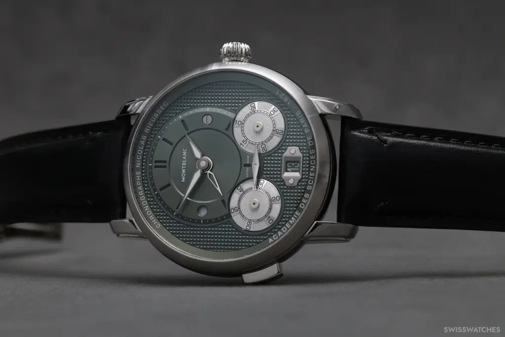 The dial of the Montblanc Star Legacy Nicolas Rieussec Chronograph 43 mm Ref. 132947.