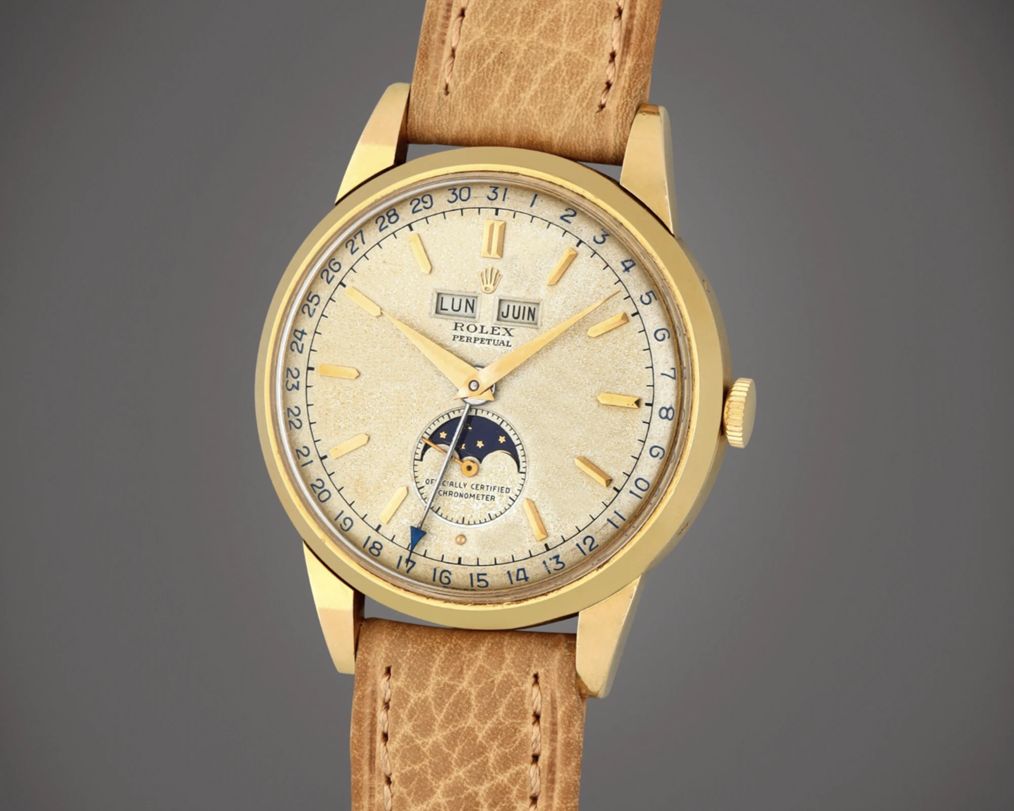 The Rolex Padellone Triple Calendar wristwatch Ref. 8171.