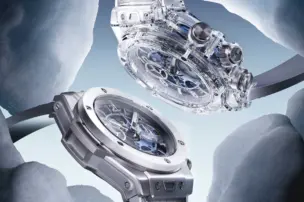 Hublot's Big Bang Unico Winter Titanium Ceramic and Big Bang Unico Winter Sapphire wristwatches