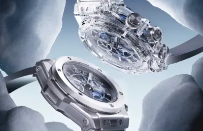 Hublot's Big Bang Unico Winter Titanium Ceramic and Big Bang Unico Winter Sapphire wristwatches