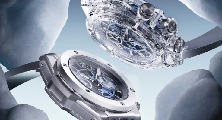 Hublot's Big Bang Unico Winter Titanium Ceramic and Big Bang Unico Winter Sapphire wristwatches