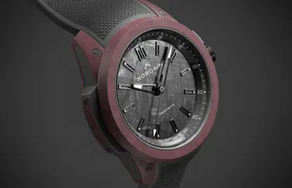 The dial of the Norqain Wild One Meteorite Ref. N3000 21Q47 M02.