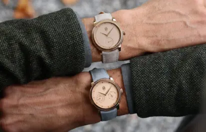 Parmigiani Toric Petite Seconde and Quantième Perpétuel in Rose Gold - Wristshot