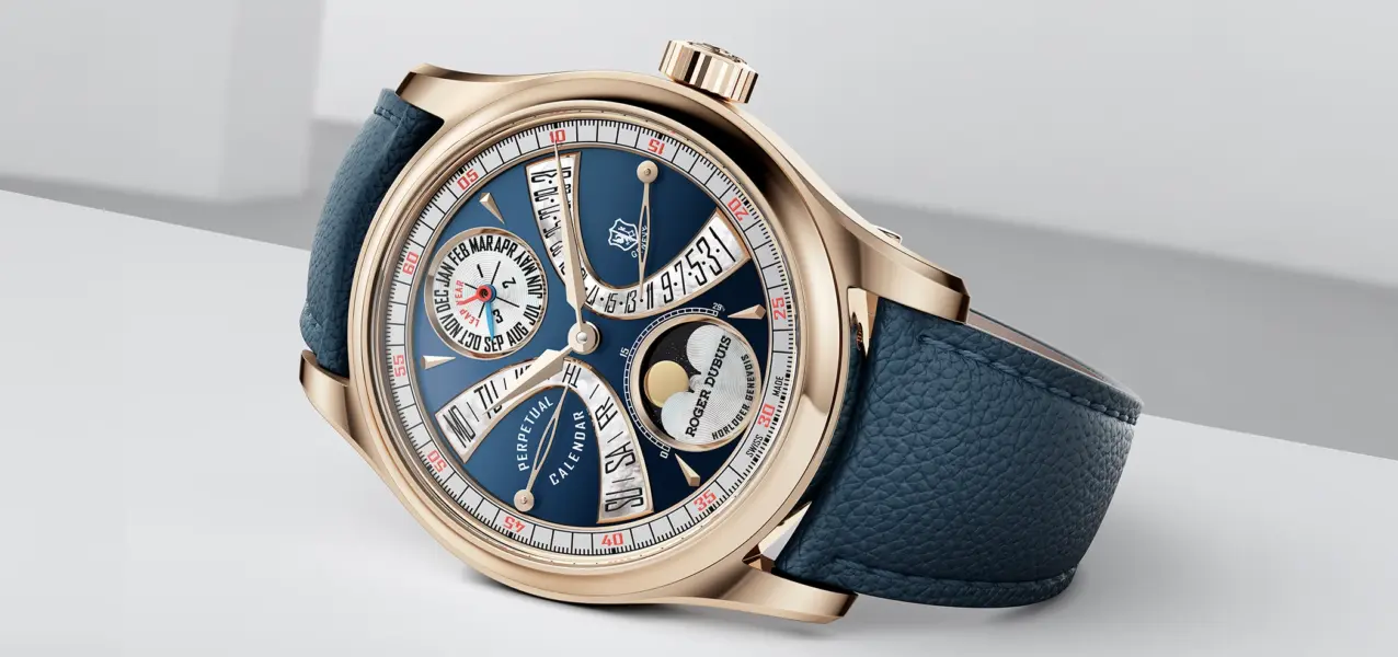 The Roger Dubuis Hommage La Placide Ref. RDDBHO0612 from the front.